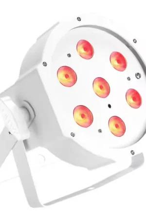 Recommandé - Cameo Flat Par Tri 3W Ir WH - Projecteur Par Plat À LED Tricolores (RGB) - 7 X 3 W Haute Puissance - Boît