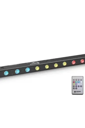 Super offre - Cameo Tribar 200 Ir - Barre Led Tricolores (Rgb) 12 X 3 W Boitier Noir Avec Tlcommande Infrarouge
