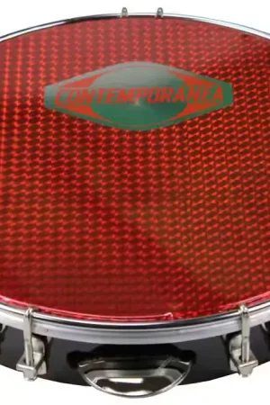 Contemporanea C-PF10-01BR - Pandeiro 10" Noir - Peau Rouge - Remise supplémentaire