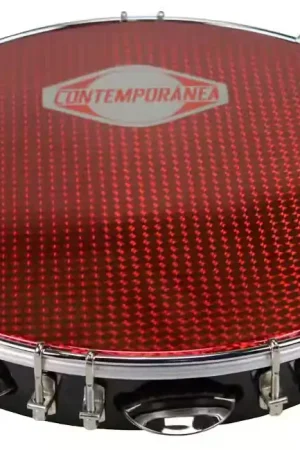Offre exceptionnelle | Contemporanea C-PF12-01BR - Pandeiro 12" Noir - Peau Rouge