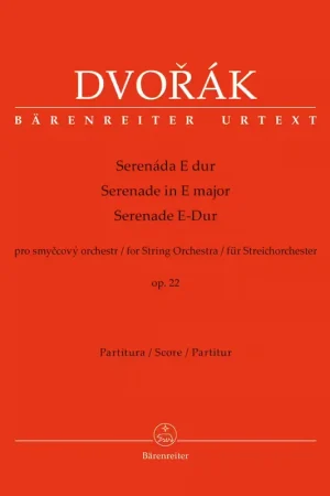 Barenreiter Dvorak A. - Serenade In E Major Op.22 For String Orchestra - Score - Offre exceptionnelle