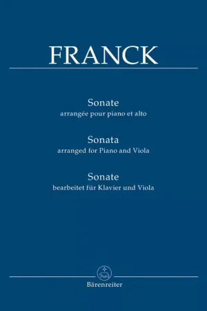 Barenreiter Franck Cesar - Sonate Arrangee Pour Alto & Piano | Offre bientôt terminée