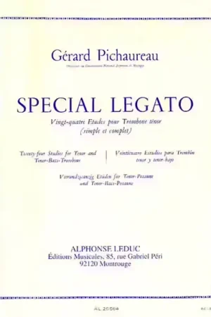 Leduc Pichaureau Gerard - Special Legato - 24 Etudes Pour Trombone Ténor | Promo exceptionnelle