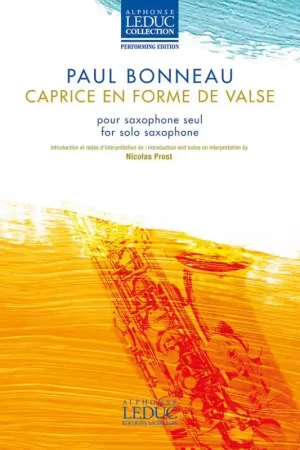 Leduc Bonneau P. - Caprice En Forme De Valse - Saxophone Seul | Très populaire