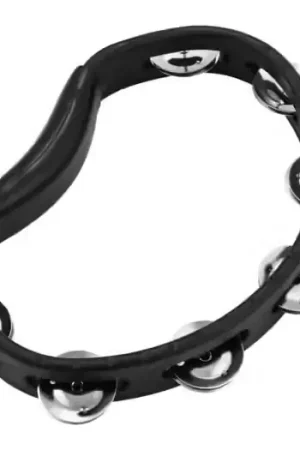Stock presque épuisé - Meinl Tambourin Abs Demi Lune 1 Rangee Cymbales Noir