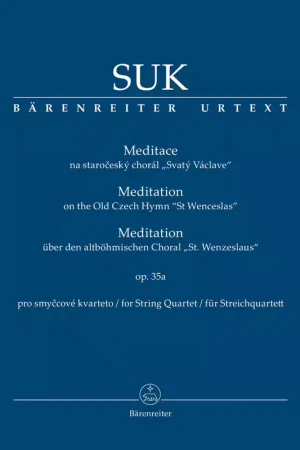 Barenreiter Suk Josef - Meditation On The Old Czech Hymn "ST Wenceslas" Op.35a - Conducteur - Bonne affaire