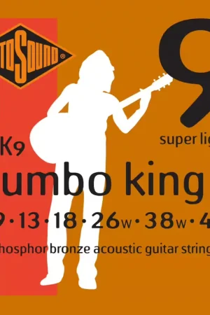 Bon prix - Rotosound JK9 Jumbo King Phosphor Bronze Super Light 9-48