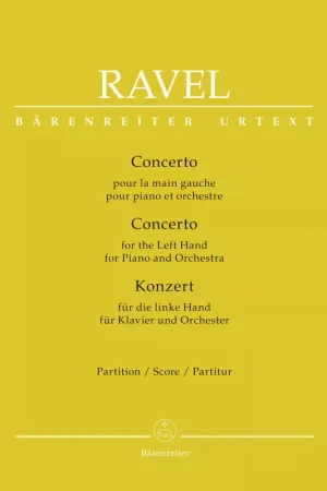 Barenreiter Ravel Maurice - Concerto Pour La Main Gauche - Conducteur | Plus que quelques jours