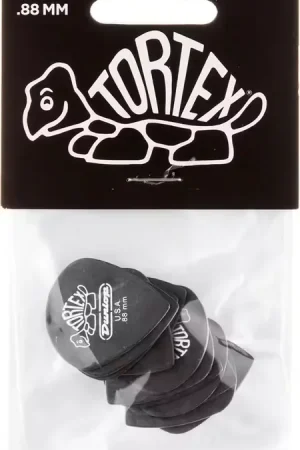 Envoi rapide - Jim Dunlop 12 x 0,88mm Tortex Pitch Black Jazz III