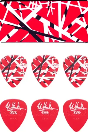 Produit tendance - Jim Dunlop 6 x 0,60mm EVH Frankenstein Boîte