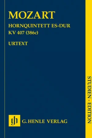 Expédition rapide | Henle Verlag Mozart W.a. - Hornquintett ES-dur KV 407 (386C) - Score
