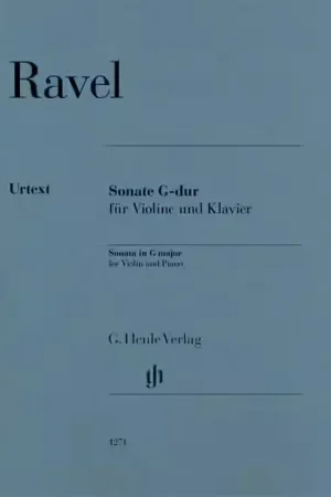 Réduction spéciale | Henle Verlag Ravel - Sonate G-dur - Violon et Piano