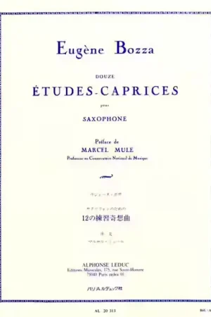 Bien noté - Leduc Bozza E. - 12 ETUDES-caprices - Saxophone