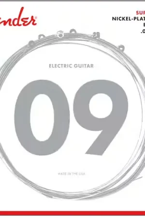 Expédition express | Fender Super 250 Nickel Plated Steel 9-42 Pack de 3