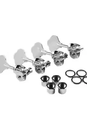 Fender Deluxe "F" Stamp Bass Tuning Machines Lh (4) Chrome - Très demandé