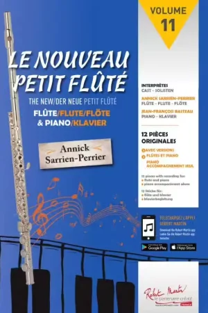 Livraison rapide - Robert Martin Sarrien Perrier A. - Le Nouveau Petit Flute Vol.11 + Audio
