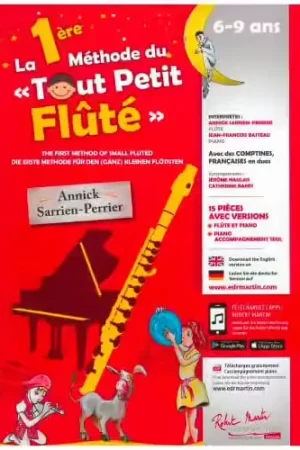 Expédition rapide | Robert Martin La 1ère Méthode Du Tout Petit FLûté - Sarrien-Perrier