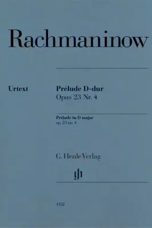 Henle Verlag Rachmaninov S. - Prelude D-dur Op.23 N°4 - Piano - Direct fabricant