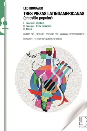 Edition Max Eschig Brouwer Leo - Tres Piezas Latinamricanas (en Estilo Popular) - Guitare - Retour facile