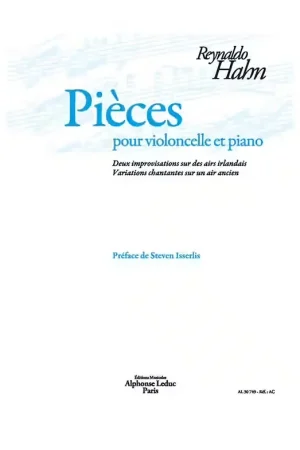 Leduc HAHN REYNALDO - PIECES POUR VIOLONCELLE & PIANO - Achetez en ligne