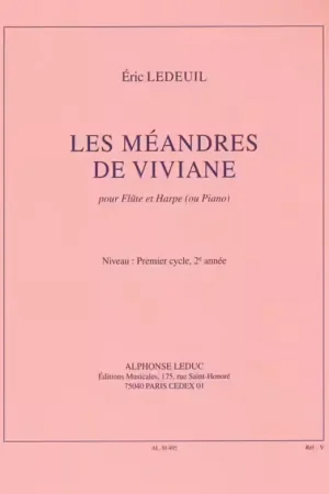 Leduc Ledeuil Eric - Les Meandres De Viviane - Flute & Piano - Tendance
