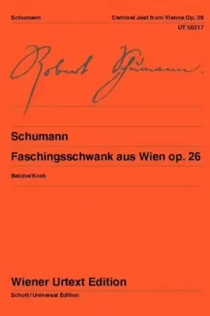 Prix spécial - Wiener Urtext Edition Schumann Robert - Faschingsschwank Aus Wien Op.26 - Piano