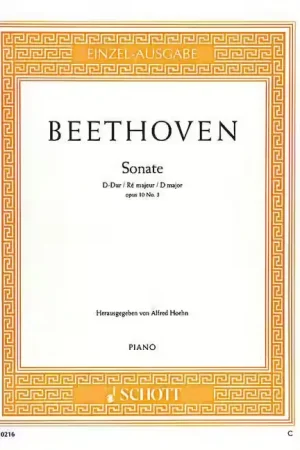 Qualité supérieure | Schott Beethoven - Sonata In D Major Op. 10/3 - Piano