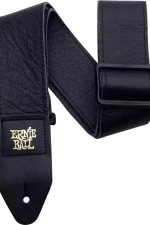 Ernie Ball Sangle Noir Cuir Italien | Plus que quelques pièces