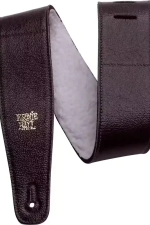 Derniers jours - Ernie Ball Courroie Marron en Cuir Italien