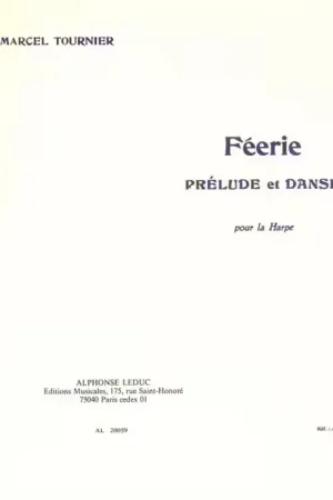 Se termine bientôt | Leduc Tournier Marcel - Feerie - Prelude et Danse - Harpe