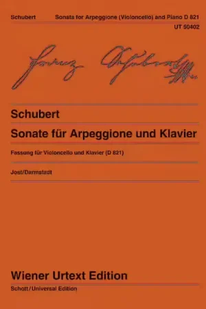 Disponible | Wiener Urtext Edition Schubert - Sonate Pour Arpeggione Et Piano
