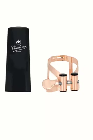 Premium | Vandoren Ligature M/o Sib Plaquée Or Rose + Couvre-bec