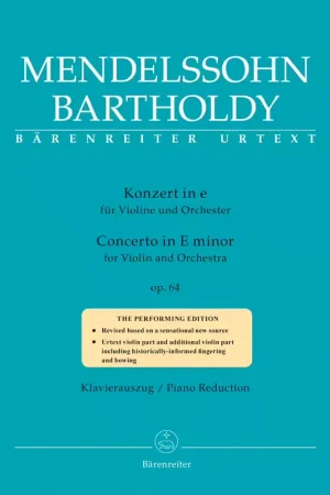 Barenreiter Mendelssohn F. - Concerto In E Minor Op.64 (1845) - Violon & Piano - Prix bas