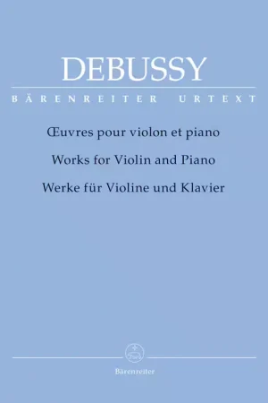 Excellente qualité | Barenreiter Debussy Claude - Oeuvres Pour Violon & Piano