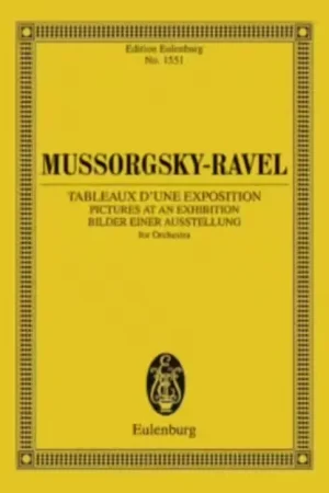 Eulenburg Tableaux D'une Exposition Orchestre - Moussorgsky - Haute qualité