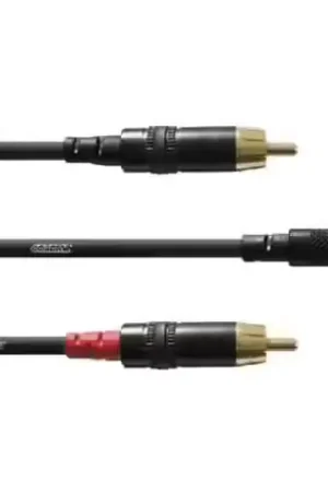 Cordial Câble Y Bretelle Minijack/RCA 6 M - Direct usine