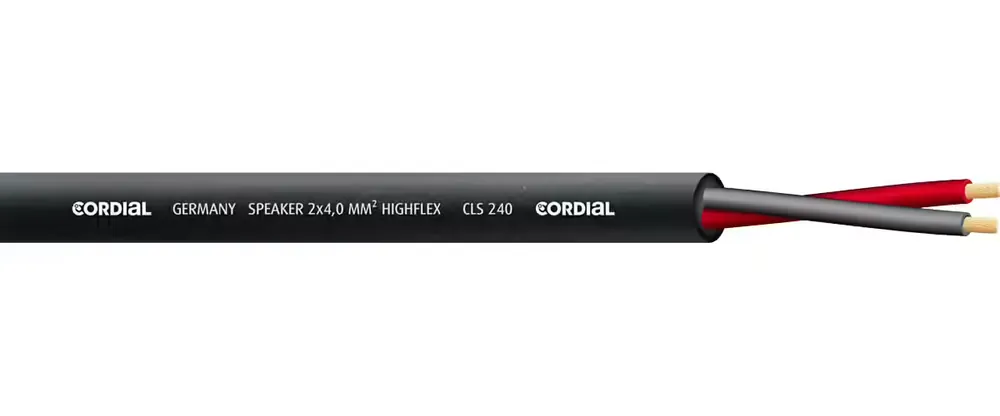 Cordial Bobine de Cable H.P. 4 MM 100 M | Qualité professionnelle