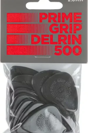 Remise - Jim Dunlop 12 x 2,00mm Delrin 500 Prime Grip
