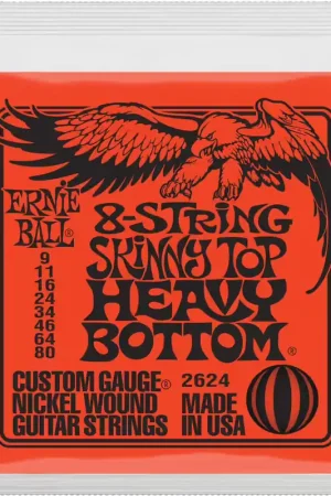 Ernie Ball 2624 Skinny Top Heavy Bottom 8C 9-80 - Top des ventes