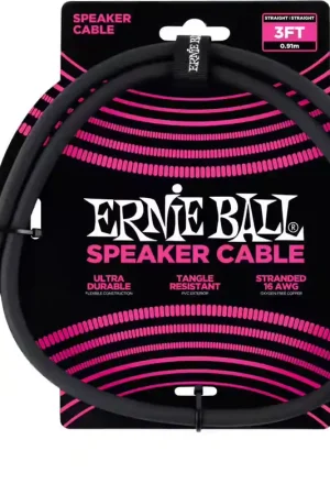 Ernie Ball Câble Speaker Classic 91cm Noir - Envoi rapide