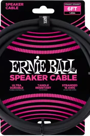 Ernie Ball Cables HAUT-parleur Classic Jack/jack 183CM Noir - Affaire à saisir