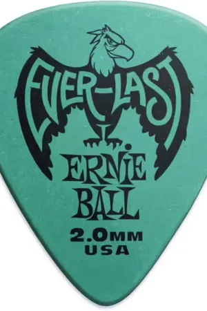 Prix choc - Ernie Ball Médiators Everlast Sachet de 12 Bleu Givre 2mm