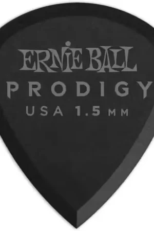 Prêt à expédier | Ernie Ball Médiators Prodigy Sachet de 6 Noir Mini 1,5Mm