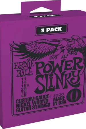 Ernie Ball 3220 Power Slinky 11-48 Pack de 3 - Derniers jours