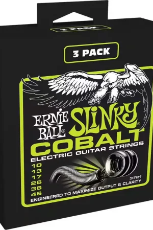 Ernie Ball Slinky Cobalt 10-46 Pack de 3 - Prix imbattable