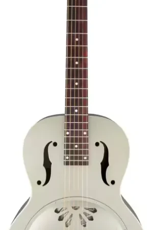 Très populaire - Gretsch Guitars G9201 Honey Dipper Round-Neck Biscuit Cone Resonator Shed Roof