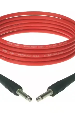 Klotz KIK INSTRUMENT CABLE ROUGE 3M JACK 2P - JACK 2P METAL | Bon plan