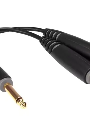 Derniers exemplaires | Klotz CABLE-Y 20 CM JACK 2P - 2X SOCKET 2P CONTACT EN OR