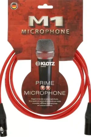 Klotz M1 Mic Cable Rouge 10M XLR 3P. Femelle Male Neutrik | Offre spéciale