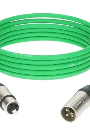 Klotz M1 Mic Cable Vert 5M XLR 3P. Femelle Male Neutrik - Excellente qualité